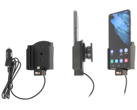 Samsung Galaxy S21 Aktiv hållare med 12V USB-kontakt