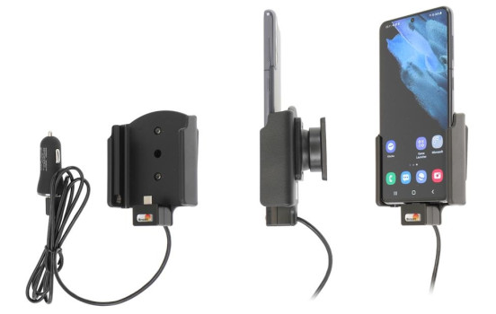 Samsung Galaxy S21 Aktiv hållare med 12V USB-kontakt