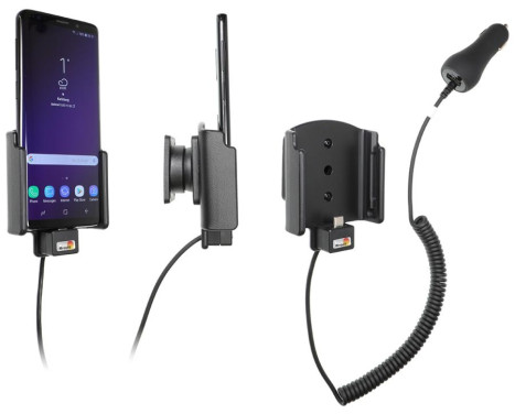 Samsung Galaxy S9 Aktiv hållare med 12V USB-kontakt
