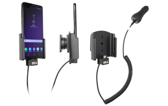 Samsung Galaxy S9 Aktiv hållare med 12V USB-kontakt