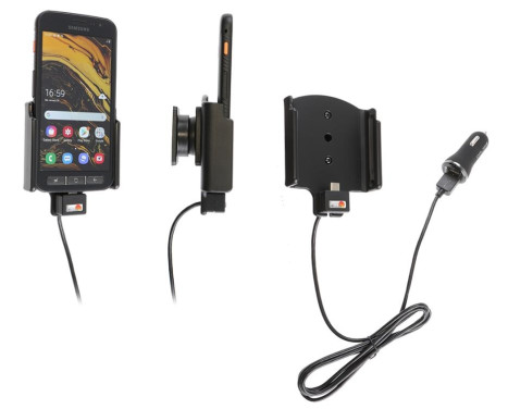 Samsung Galaxy Xcover 4S Aktiv hållare med 12V USB-kontakt