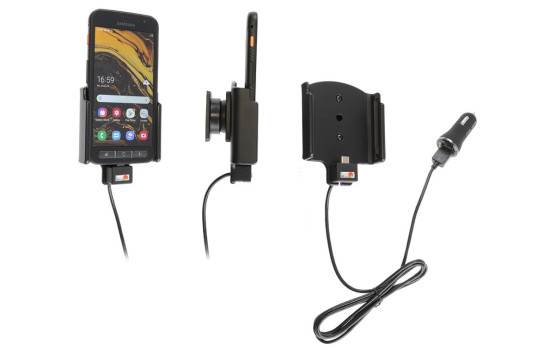 Samsung Galaxy Xcover 4S Aktiv hållare med 12V USB-kontakt
