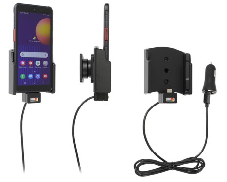 Samsung Galaxy Xcover 5 Aktiv hållare med 12V USB-kontakt