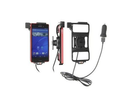 Sony Xperia M4 Aqua Active hållare med 12V USB-kontakt