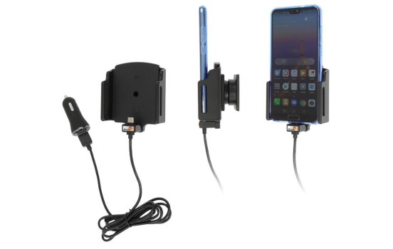 Universalhållare USB-C med 12V USB-kontakt 70-83mm / 2-10 mm