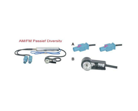 AM / FM mångfald antennadaptern passiv