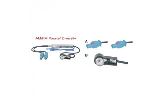 AM / FM mångfald antennadaptern passiv