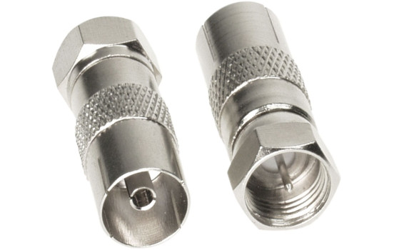 Antennadapter F-kontakt > koaxial anslutning