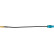 Antennadapter Fakra(m) > SMA(f) 20cm, miniatyr 2