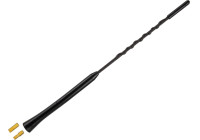 Antennpiska 16V "lågbrus" AM/FM 28cm, med M5 och M6 adaptrar