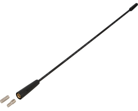 Antennpiska AM/FM 36cm glasfiber, med M5 och M6 adaptrar, bild 2