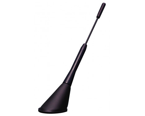 Universal aluminium antenn - Kort Stick 16v - Svart, bild 2