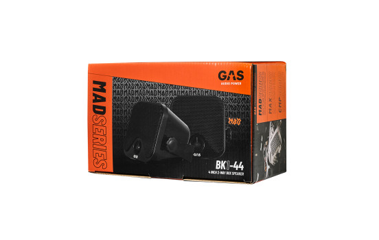 GAS MAD BK1-44 2-vägs boxhögtalare - svart, utanpåliggande högtalare 10cm, bild 5