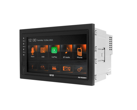 GAS MAX 2DIN Bilradio, 6,75" Touch, CarPlay, DAB