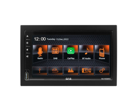 GAS MAX 2DIN Bilradio, 6,75" Touch, CarPlay, DAB, bild 3