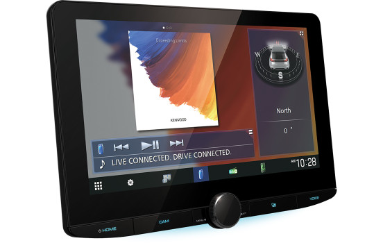 Kenwood DMX5623DABS - 10" HD Flytande skärm - Trådlöst carplay + Android Auto (inkl dab-antenn)