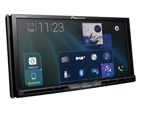 Pioneer AVH-Z9200DAB | Wi-Fi-funktion och stor 7-tums 24-bitars True Color Clear Type Touchscreen |