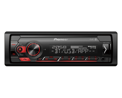 Pioneer MVH-320 1DIN USB/BT/+ röd, bild 2