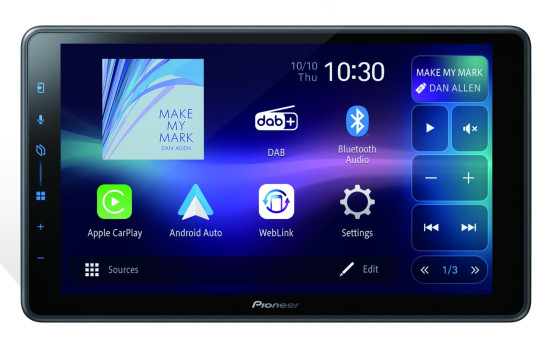 Pioneer SPH-EVO98DAB-UNI - Multimediasystem - 9" pekskärm, bild 4