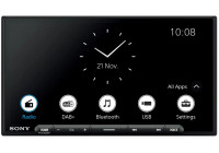 Sony XAV-AX6050 2-DIN Bilradio med skärm Multimedia DAB+, Apple Carplay, Android Auto