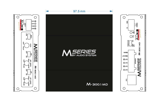 M-SERIEN 1-kanals MICRO digital förstärkare, bild 2