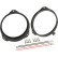 Högtalarring 165mm Opel - BMW - Nissan - Renault Framdörr inbyggd högtalarkontakt