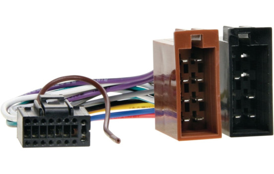 Radioanslutningskabel -> ISO KENWOOD 16 PINS originalhus