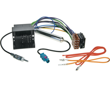 Radioanslutningskabel DIN Div. modeller Audi - Seat - Skoda - VW - Maserati inkl. Antenn Phantom power