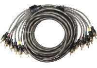 LJUDSYSTEM HÖGPRESTANDA RCA-KABEL 5000 mm 6-vägs OFC cinch-kabel