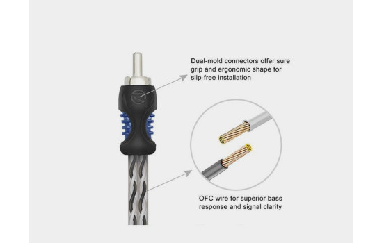 Recoil Echo OFC RCA Cinch-kabel Y-kabel (hona)/(hona)>(m) 30 cm, bild 2