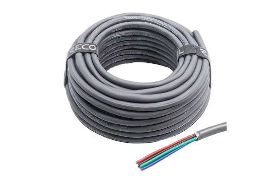 Rekylkabel 18-AWG, 4 kärnor, 1,0 mm2 (30,4 m)