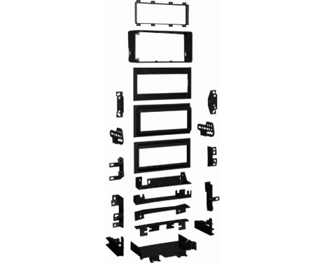1-DIN Panel Buick/Cadillac/Chevrolet/GMC ->Färg: Svart (METRA) 1982 - 2002