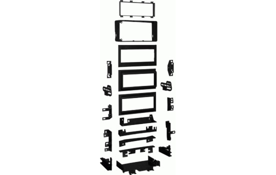 1-DIN Panel Buick/Cadillac/Chevrolet/GMC ->Färg: Svart (METRA) 1982 - 2002