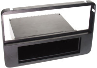 1-DIN Panel med förvaringsfack. Alfa Romeo 159 / Brera / Spindel Färg: Svart