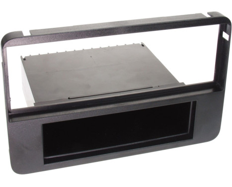 1-DIN Panel med förvaringsfack. Alfa Romeo 159 / Brera / Spindel Färg: Svart