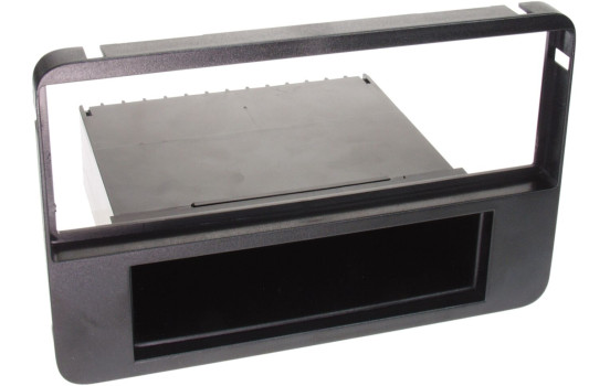 1-DIN Panel med förvaringsfack. Alfa Romeo 159 / Brera / Spindel Färg: Svart