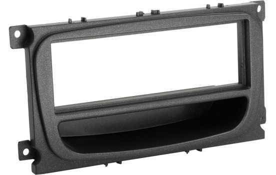 1-DIN Panel med förvaringsfack. Ford Mondeo / Focus / S-Max / Galaxy Färg: Svart