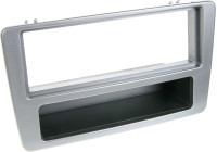 1-DIN Panel med förvaringsfack. Honda Civic 2001-2003 Färg: Silver