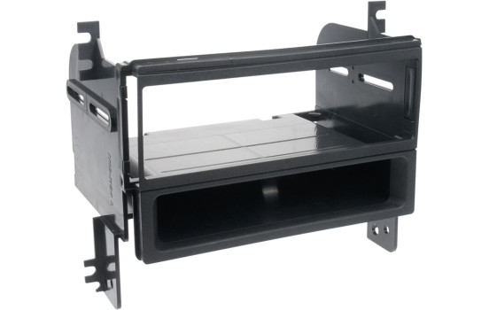 1-DIN Panel med förvaringsfack. Hyundai Tucson 2005-2010 Färg: Svart