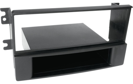 1-DIN Panel med förvaringsfack. Kia Sorento 2006-2009 Färg: Svart