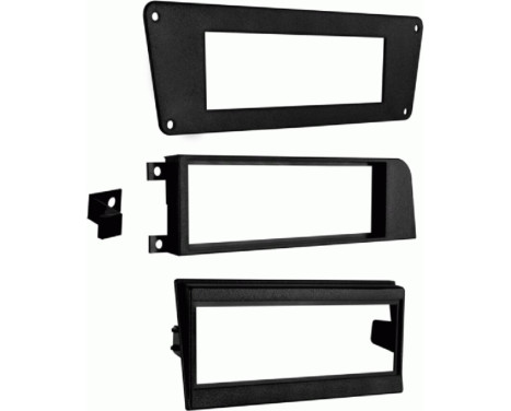 1-DIN radiopanel Volvo 100/200/740/760/780/940 svart