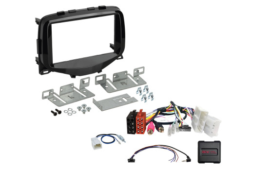 2-DIN kit Citroën C1 / Peugeot 108 / Toyota Aygo - Färg: pianosvart, bild 2