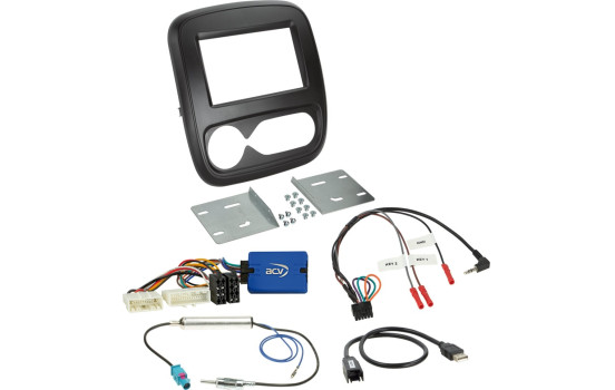 2-DIN kit Fiat/Nissan/Opel/Renault klimatanläggning