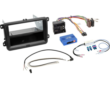 2-DIN kit med låda Säte/VW 52Pin Quadlock LFB/antenn