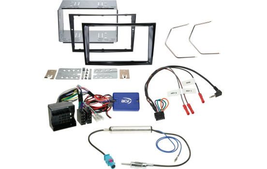 2-DIN Kit Opel Corsa D pianosvart