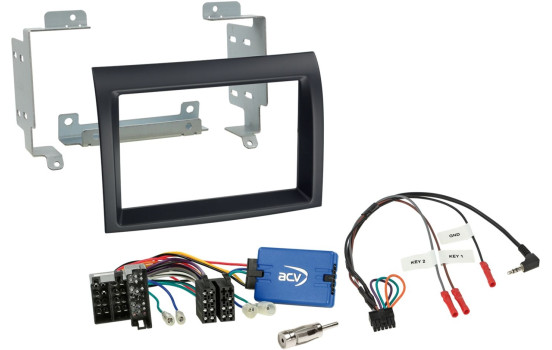 2-DIN Kit (rattgränssnitt) Fiat Ducato / Citroën Jumper / Peugeot Boxer 2014>