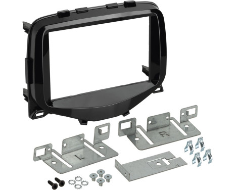 2-DIN Panel Citroën C1 / Peugeot 108 / Toyota Aygo - Färg: pianosvart