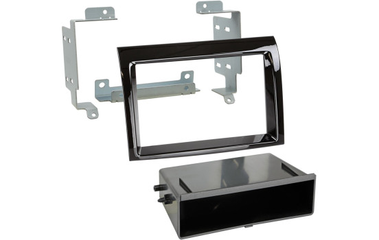 2-DIN Panel Citroën Jumper - Fiat Ducato - Peugeot Boxer 2006-2019 Färg: Piano Black