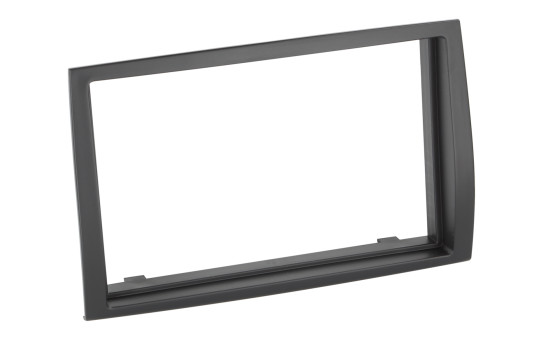 2-DIN-panel (endast kant) Citroën - Fiat - Peugeot - Färg: Svart