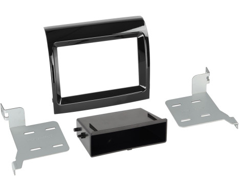 2-DIN Panel Fiat Ducato 2016-2019 Ansiktslyftning med fickfärg: Piano Black